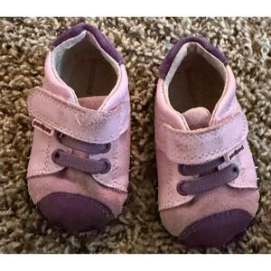 Pediped Jake-Originals Toddler Pink & Purple Shoes Size 0-6 Months